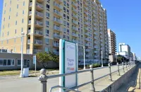 Dolphin Beach condo with indoor pool, ocean views, steps to the beach