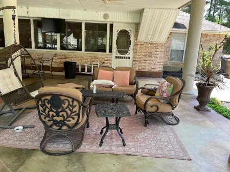 Spacious 7-bedroom, 15-acre estate with private 2-boat and fishing dock!