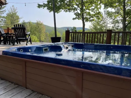 Luxury Log Cabin-Windham Mountain.  Amazing sunsets, large lawn, deck, fireplace