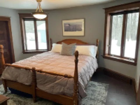 Ferguson Farmhouses on Oak Lake with 176 feet of shoreline in Kerrick Minnesota.