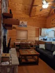 Very cool family cabin with bear theme decorations, two decks and much more.