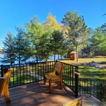 Lake view cabin 4 bedroom. Post lake Wi