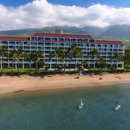 Lahaina Shores 406 Beach Front Mountain View