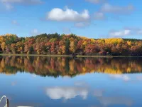 Newly remodeled cabin on quiet lake w/no public access in Spooner, WI.