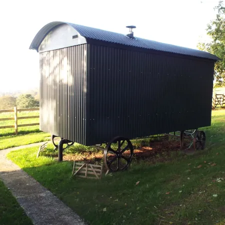 Shepherds Hut with stunning views located on the edge of the peak district