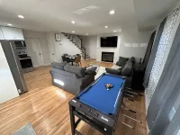 Modern Luxury Home With Fireplace & Game-Room.