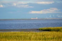 Garden apartment B with private terrace in Tossens