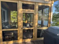 Newer Construction waterfront house with AC and WiFi in Barnstead Hotels in Barnstead