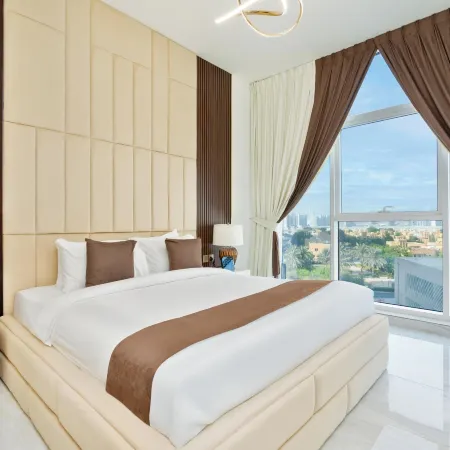 Lux BnB Gemz-AL Furjan Private Pool Отели рядом с достопримечательностью «Джебель-Али»