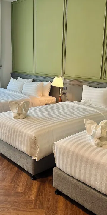 ห้องแฟมิลี่สี่ท่านพร้อมวิวสวน