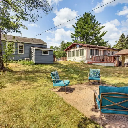 Shawano Lake Home: Beach Access, Partial Lake View