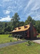 Log Cabin in the Field