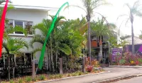 椰子樹在海灣酒店
