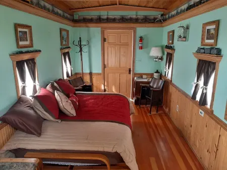 Authentic Wooden Rock Island Railroad Caboose