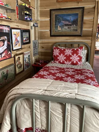 A very rustic converted pole barn unique cozy cabin