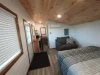 "Twins East" Waterfront property and micro cabin- 10 minutes from Watkins Glen!