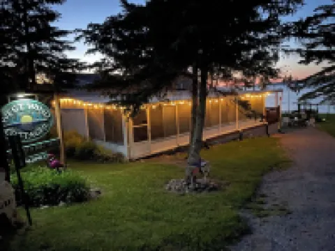 Vacation Stay at Hubbard Lake Air-Conditioned Lakefront Mobile Home