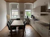 Quiet living near Zollverein, restaurant medallion in the house