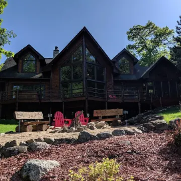 Luxury water home on Whitefish Chain of lakes