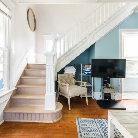 Across from the park and 2 blocks from beach & restaurants- LEFT side of duplex