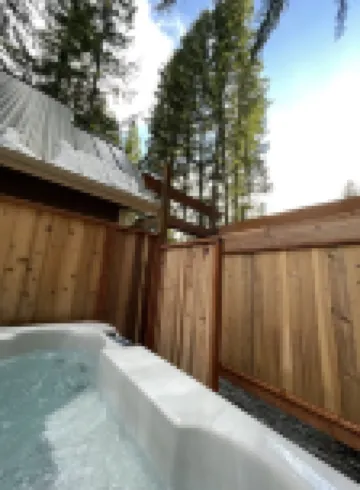 Mt Rainier One Bedroom + Loft Cabin with Hot Tub