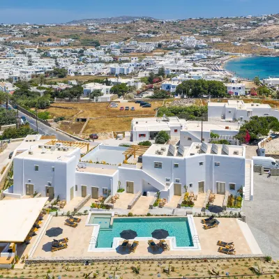 Mykonos Cactus โรงแรมใกล้หาด Korfos