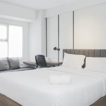 Warm and Simply Studio Room at Urbantown Serpong Apartment