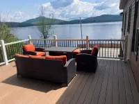This is a beautiful house that sits facing Loon Lake! Amazing views and dock!!!