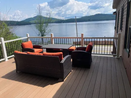 This is a beautiful house that sits facing Loon Lake! Amazing views and dock!!!