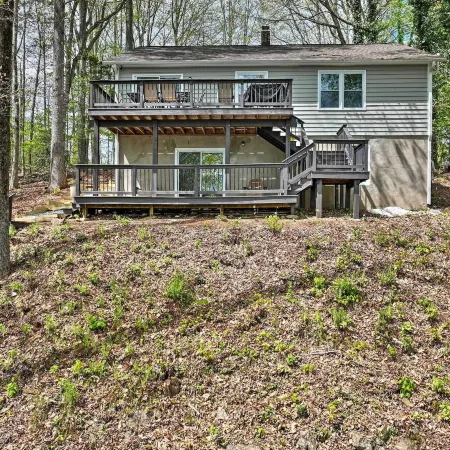 Waterfront Cottage w/ Boat Dock & 3 Decks!