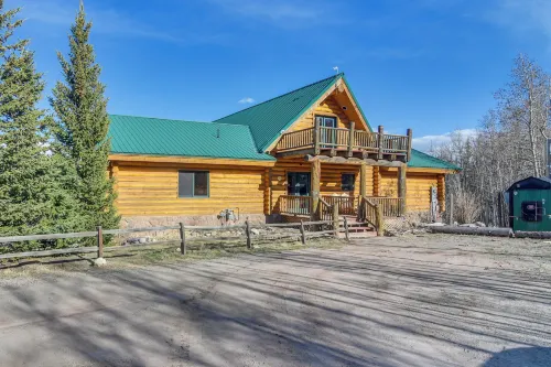 Spacious Fairplay Log Home w/ Patio & Fire Pit! Hotel a Park County