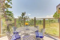 Mountain Views + Hot Tub: Airy Forest Escape! - parking
