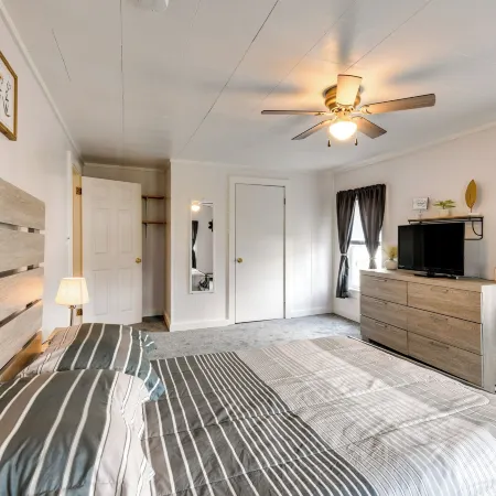 Steps to Crystal Lake: Spacious Retreat w/ Views