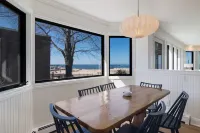 Beachfront Home on Lake Michigan beach. Spectacular sunsets, walk to downtown.