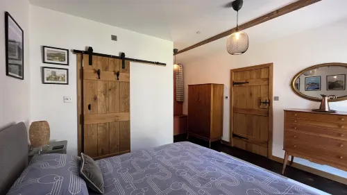 The Old Byre at Llandetty Hall Farm Brecon Beacons Historic Barn Farm Stay