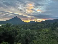 Lodge With Volcano and Lake Arenal Magnificent Views in the Tropical Forest.