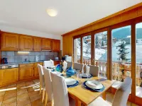 Luxury apartment in Veysonnaz - balcón