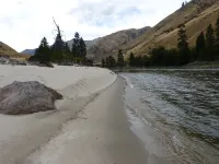 Hand Crafted Log Cabin On The Salmon River With Private Sand Beach