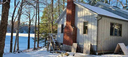 Lakefront Home w/Fireplace near Lk George. Dog-friendly! Telecommuters welcome!