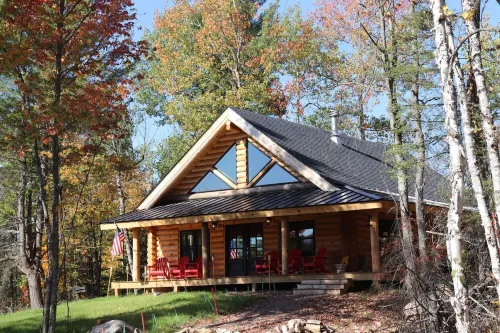 RIVER RENTAL NEW LOG CABIN-POOL SPA ON THE PAINT RIVER-DOCK-CANOES FISH GOLF ORV