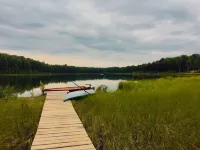 The Rusty Salmon Lake House with Deck, Dock, Canoe and Kayaks
