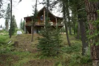 Log Cabin Golf Course Front-Terrace Lakes, gorgeous wrap around deck with views