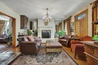 Luxurious Jacuzzi Tub and Cozy Porch Setup - Inviting Charming Retreat