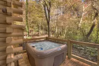Charming Cabin by the Creek with Hot Tub - Rustic Mountain Retreat Hotels in Mineral Bluff