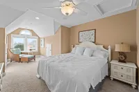 4-story dog-friendly home near beach with decks, pool, gym, washer/dryer, & AC