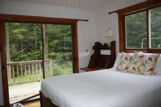 Becket Contemporary Cottage in the Woods Overlooking a Private Spring Fed Pond