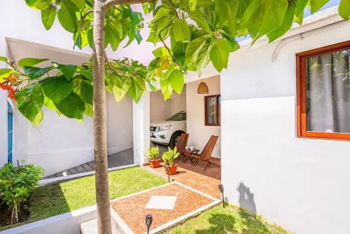 Your own Private Oasis with Heated Saltwater Pool! 5 minute walk to beach/town