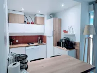 F2 garage,terrace,wifi,near town hall/train station/richter