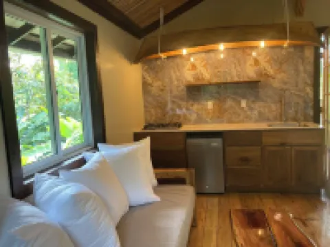 Tranquil Waterfall Studio, Oceanfront with Jungle Hiking and Starlink