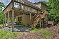 Deck, Hot Tub & Game Room: Lake Harmony Home - Beach